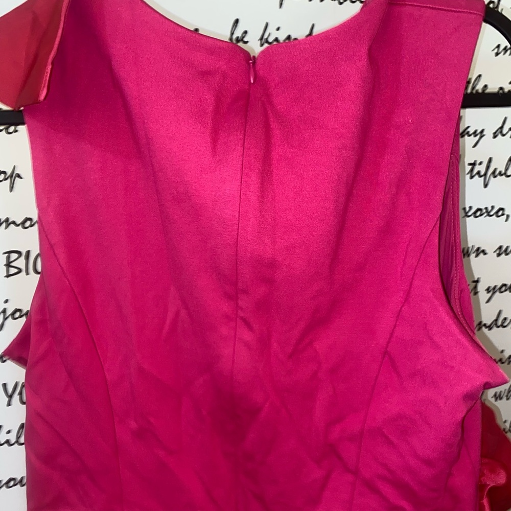 HUTCH SLEEVELESS RUFFLE SHEATH MINI DRESS - Picture 8 of 10